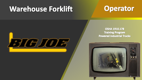 Big Joe Forklift Training